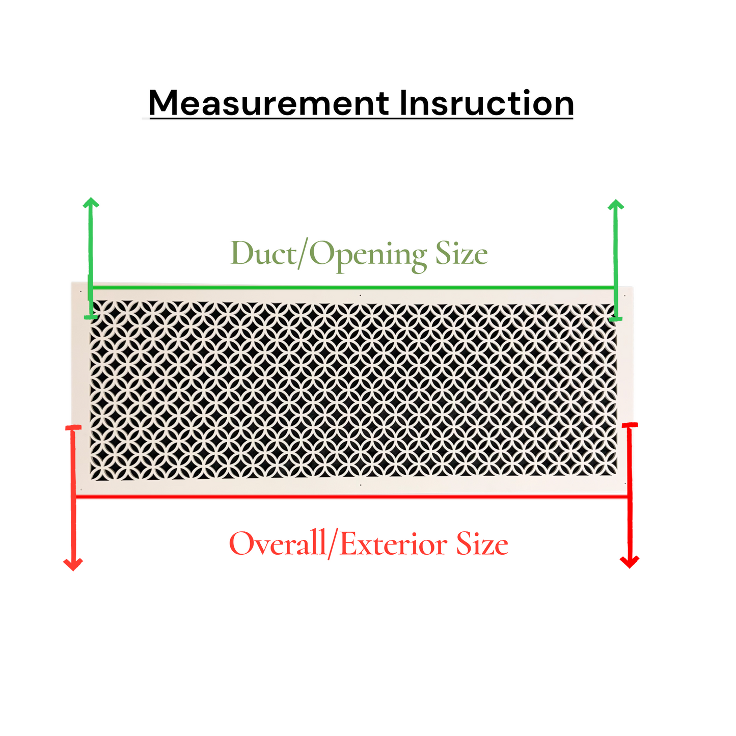 Architectural Grilles for HVAC Vent and Return Air covers - Designer Choice - Custom patterns and sizes