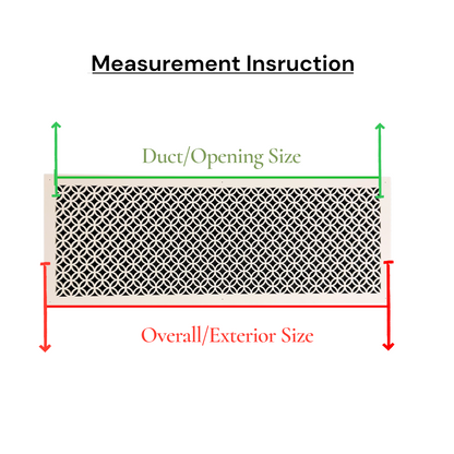 Architectural Grilles for HVAC Vent and Return Air covers - Designer Choice - Custom patterns and sizes