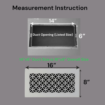 Architectural Grilles for HVAC Vent and Return Air covers - Designer Choice - Custom patterns and sizes
