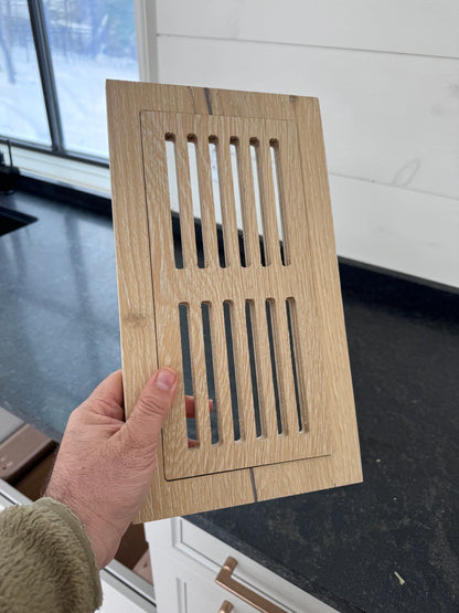 Custom Floor Register with insert and frame for flush flooring