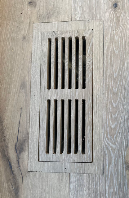 Custom Floor Register with insert and frame for flush flooring