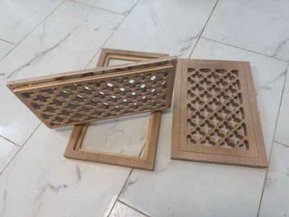 Custom Floor Register with insert and frame for flush flooring
