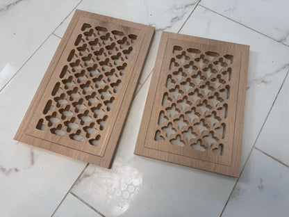 Custom Floor Register with insert and frame for flush flooring