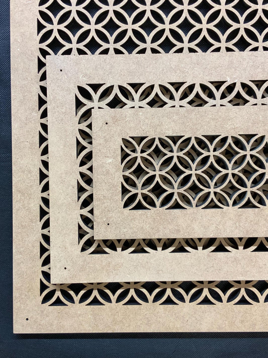 Architectural Vent Cover | 3/8" thick MDF | Customized Air Return or Register | Decorative Wall & Ceiling Grille