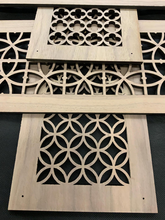 Birch Vent Cover | 1/4” thick Birch | Finished by Clear Coat | Customized Air Return or Register | Decorative Wall & Ceiling Grille